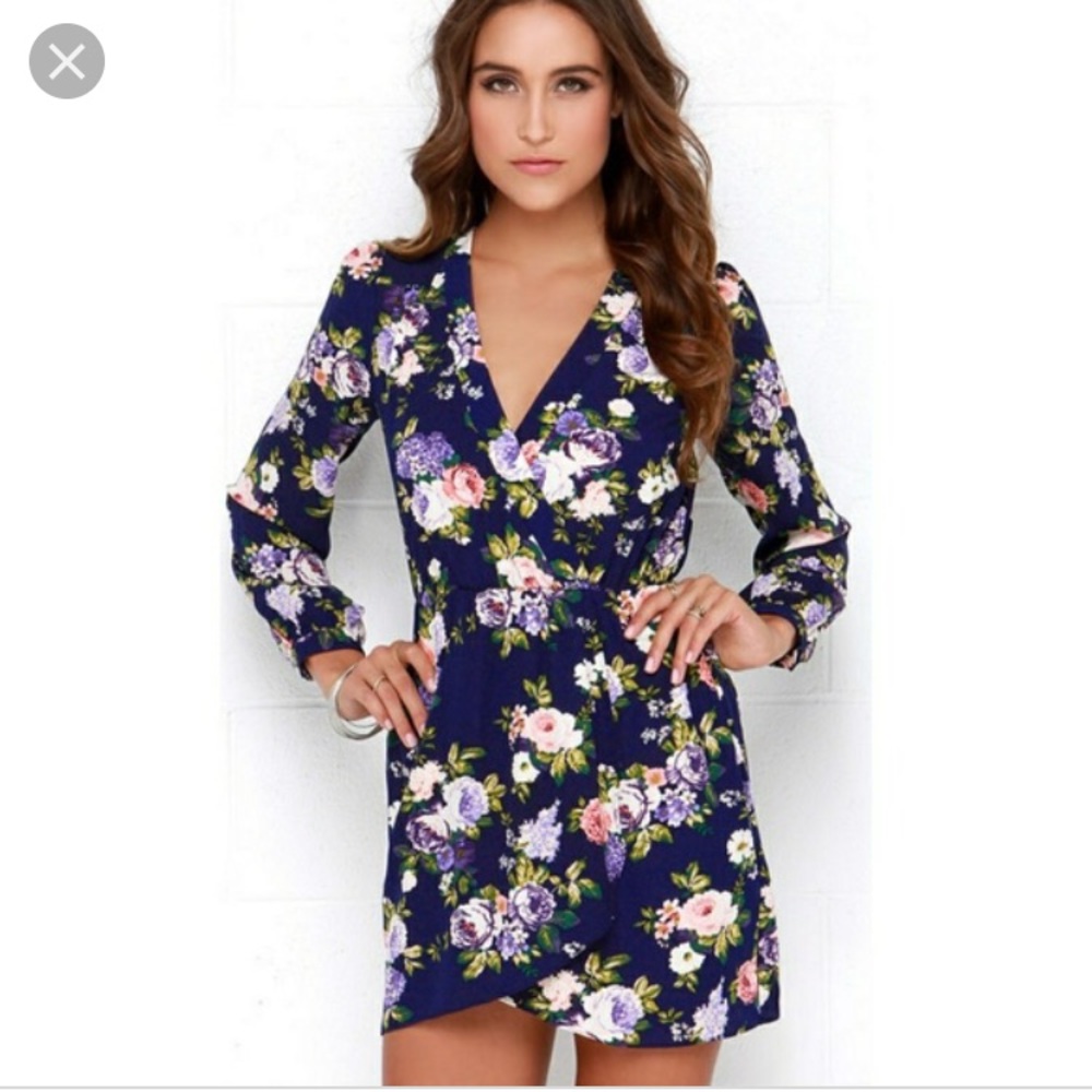 Lulu’s floral wrap dress